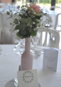 MonaLisa wedding planner tours 37 mariage décoration pastel bouteille rose eucalyptus