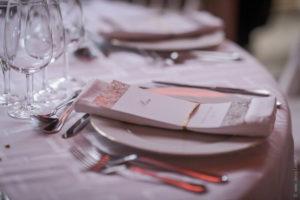 MonaLisa wedding planner tours 37 organisation mariage menu décoration table thème blanc et or art hotel rochecorbon