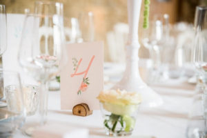 MonaLisa wedding planner tours 37 organisation mariage numéro table élégant rose fleurs pastel