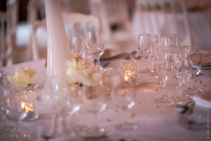 MonaLisa wedding planner tours 37 indre et loire mariage art hotel décoration table blanc et or
