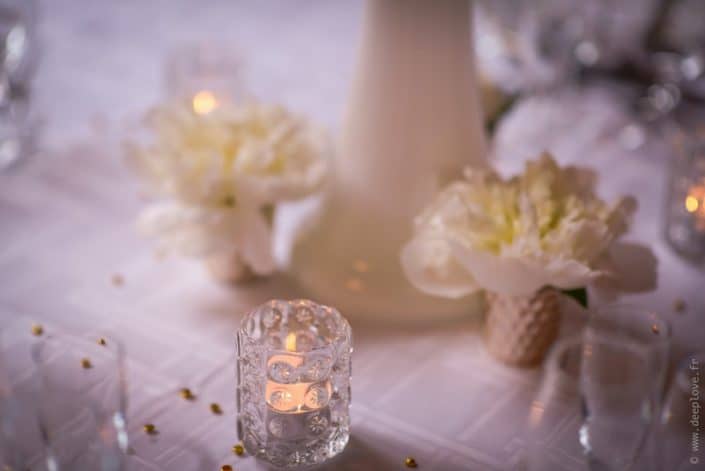 MonaLisa wedding planner tours 37 indre et loire mariage art hotel décoration table blanc et or fleurs